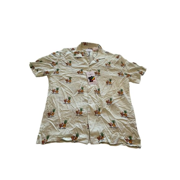 Denim & Flower Ricky Singh Pineapple & Pizza Short Sleeve Shirt - Picture 1 of 8